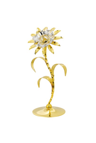 24K GOLD PLATED SUNFLOWER 